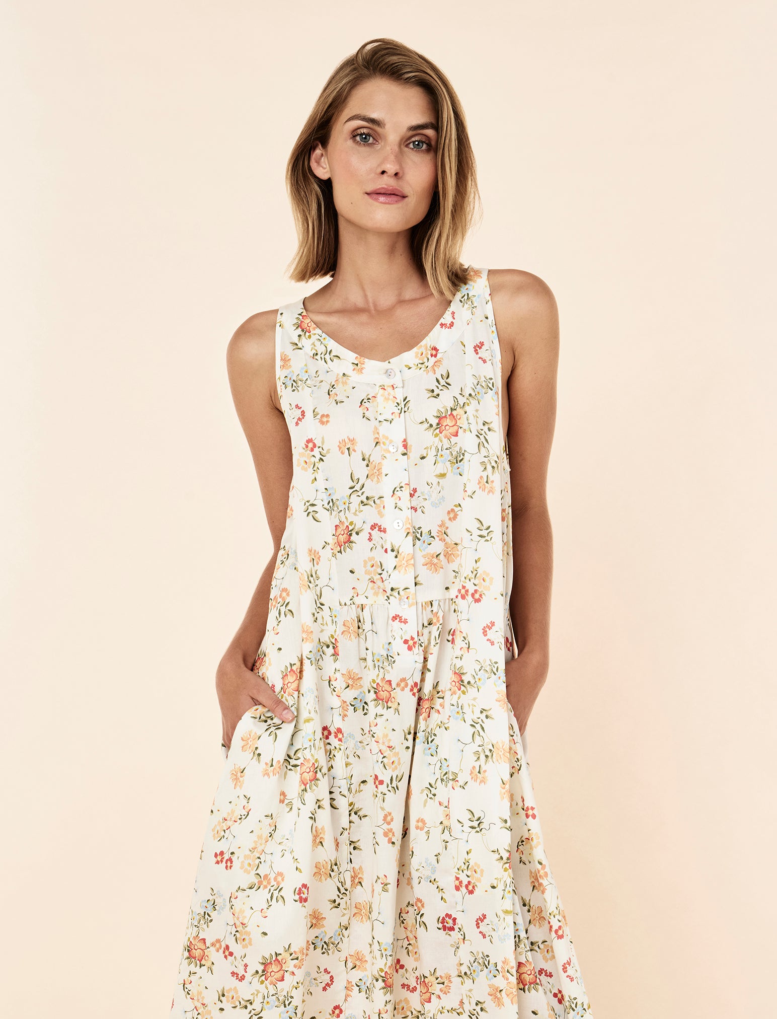 Amber Panel Front Maxi Nightgown