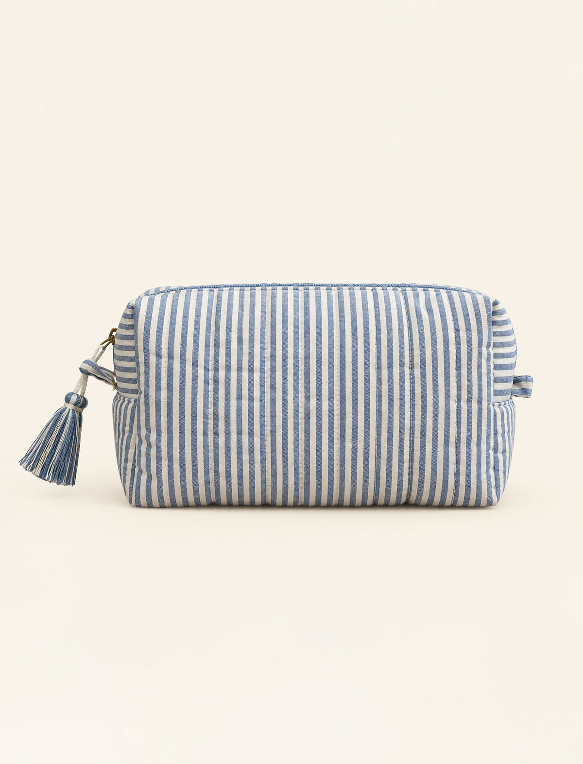 Stripe Tassle Quilted Cos Bag