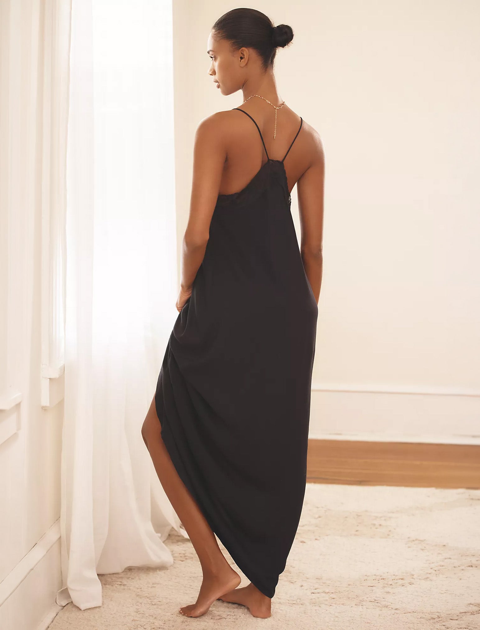 Talia Lace Front Maxi Nightgown