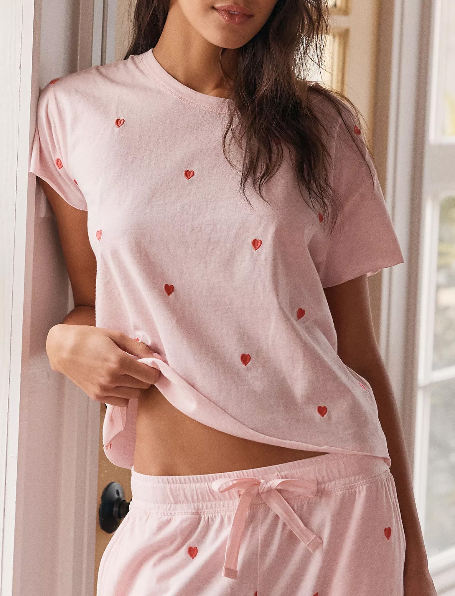 Jada Posy Boxy Tee and Straight Leg Pant