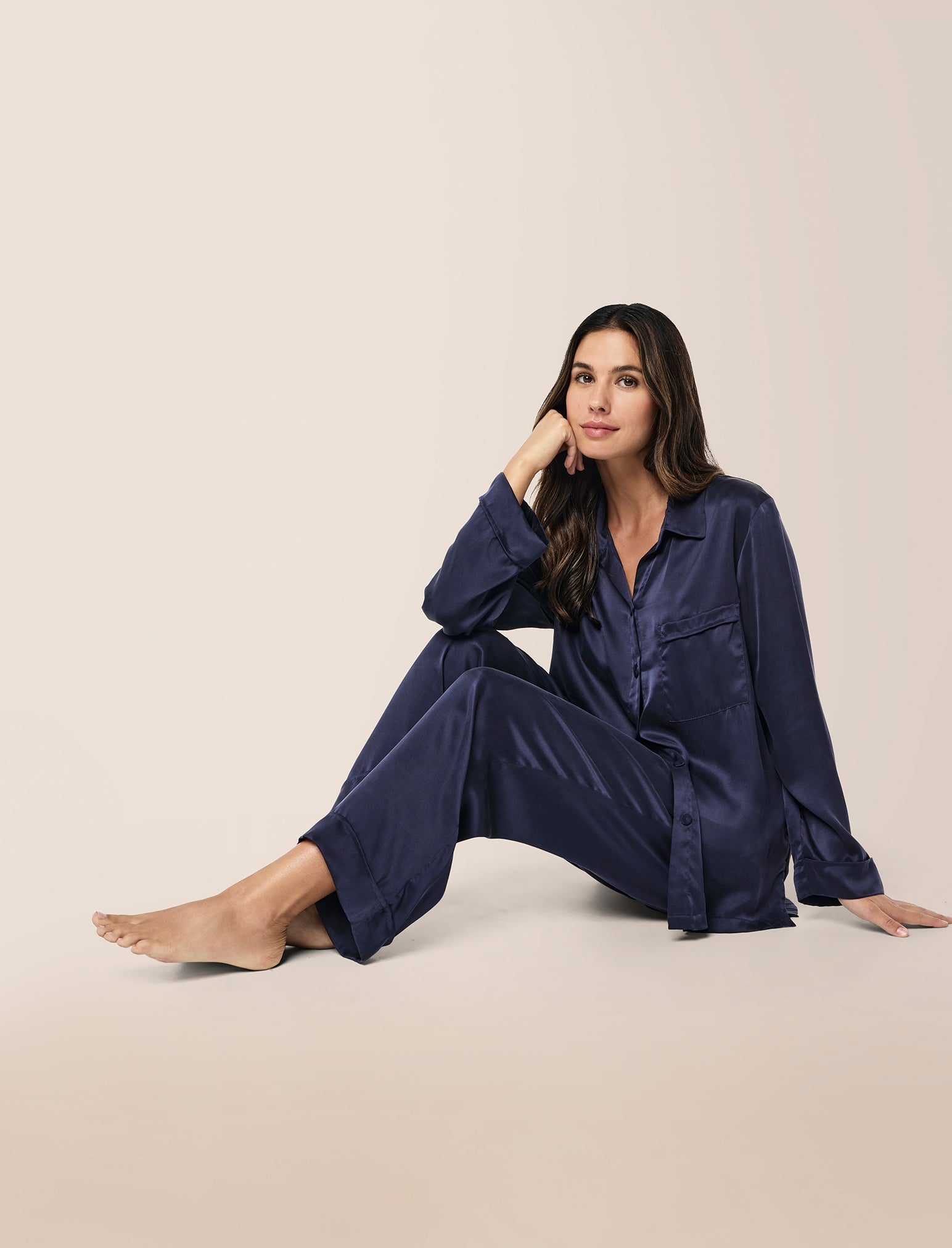 Audrey Washable Silk Full Length PJ