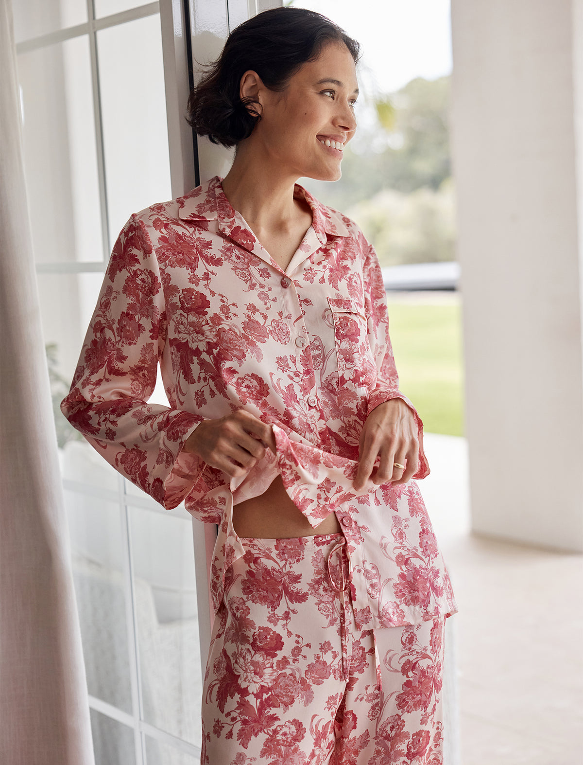 Madelyn Silk Full Length PJ Set