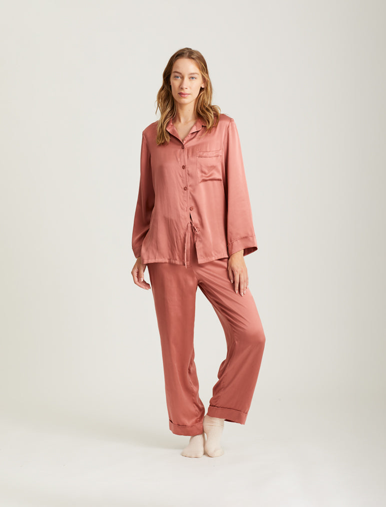 Washable Silk Pajama Sets for Women