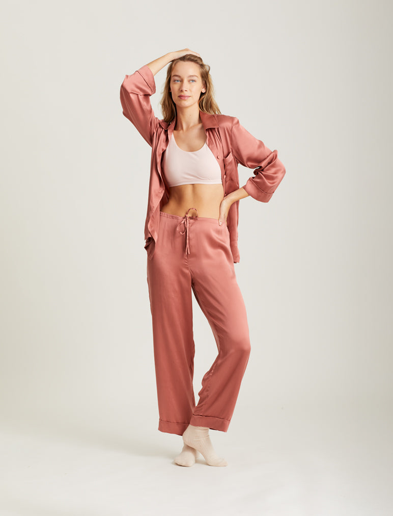 Audrey Pure Silk Full Length PJ