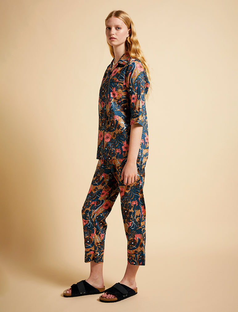 Karen Walker '60s Floral Crop PJ Set