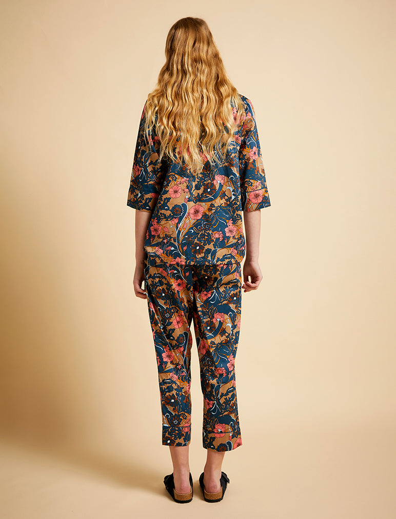 Karen Walker '60s Floral Crop PJ Set