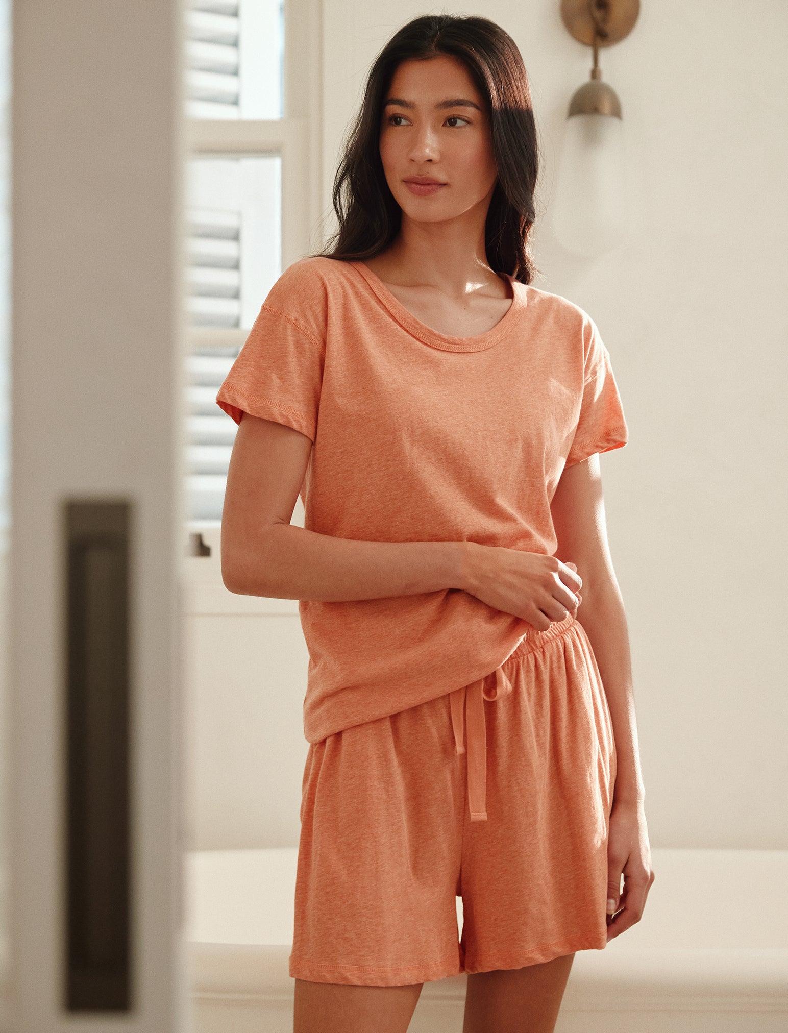 Jada Organic Cotton Knit Boxer PJ Set