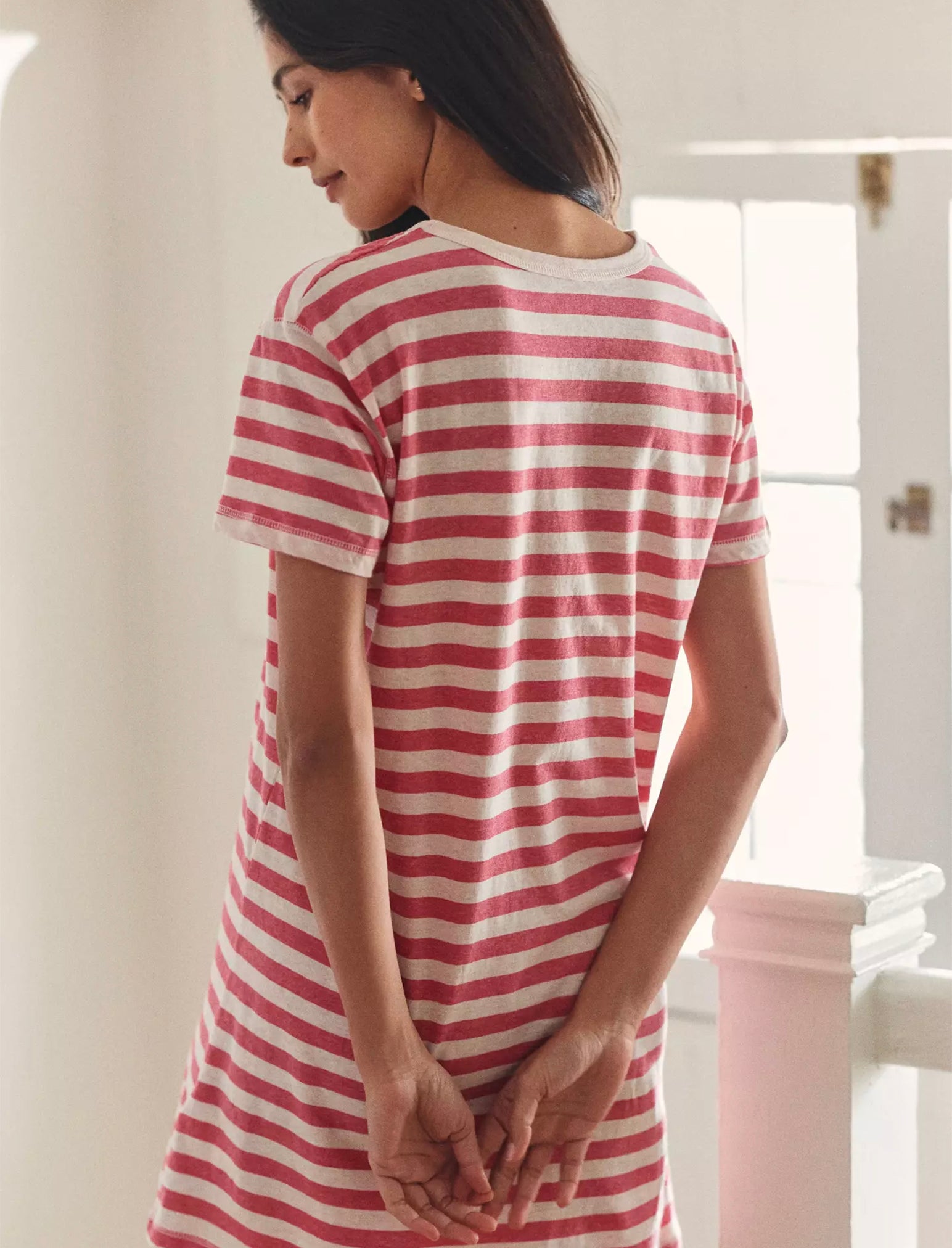 Jada Organic Cotton Knit Midi Nightgown