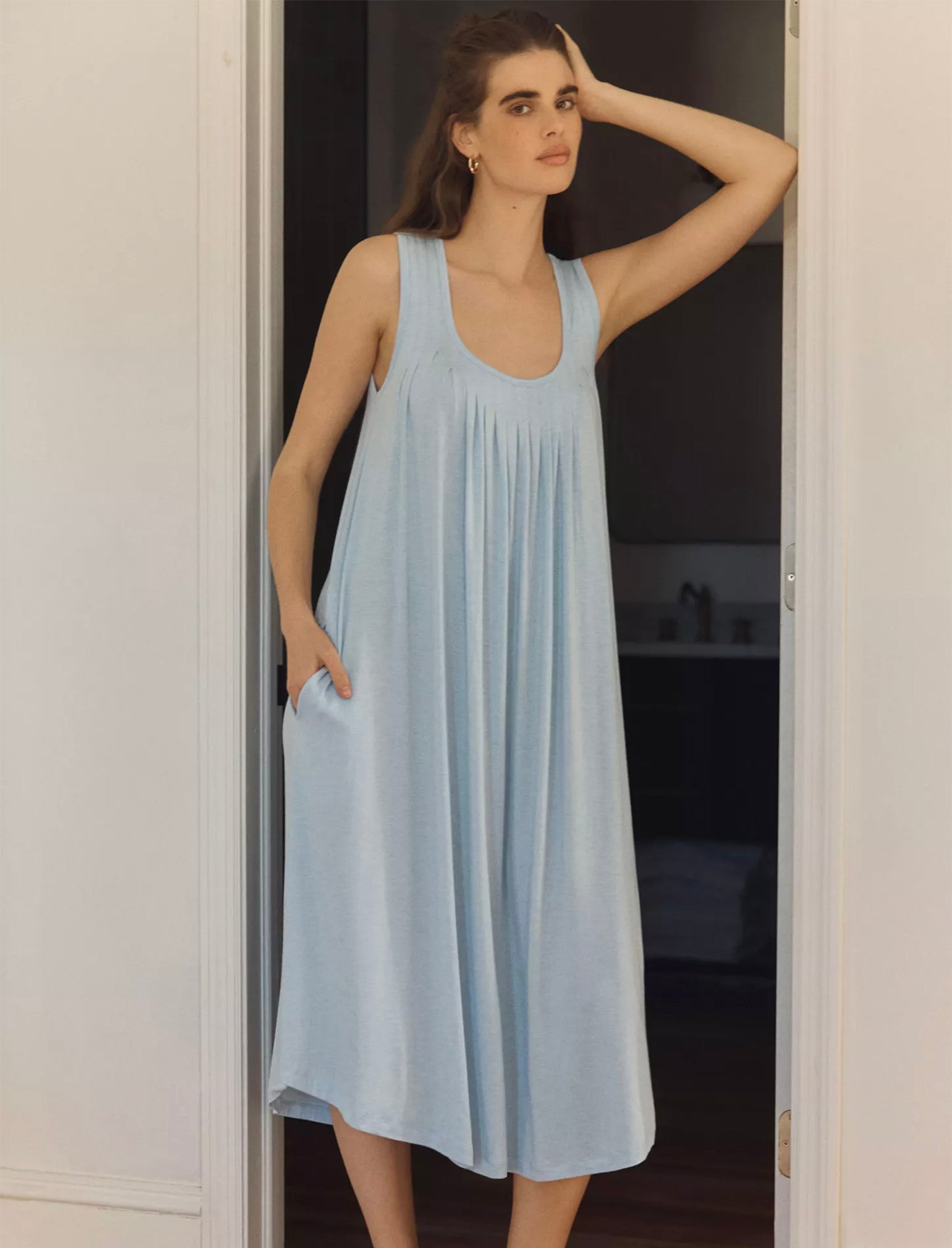 Kate Modal Soft Pleat Front Nightgown