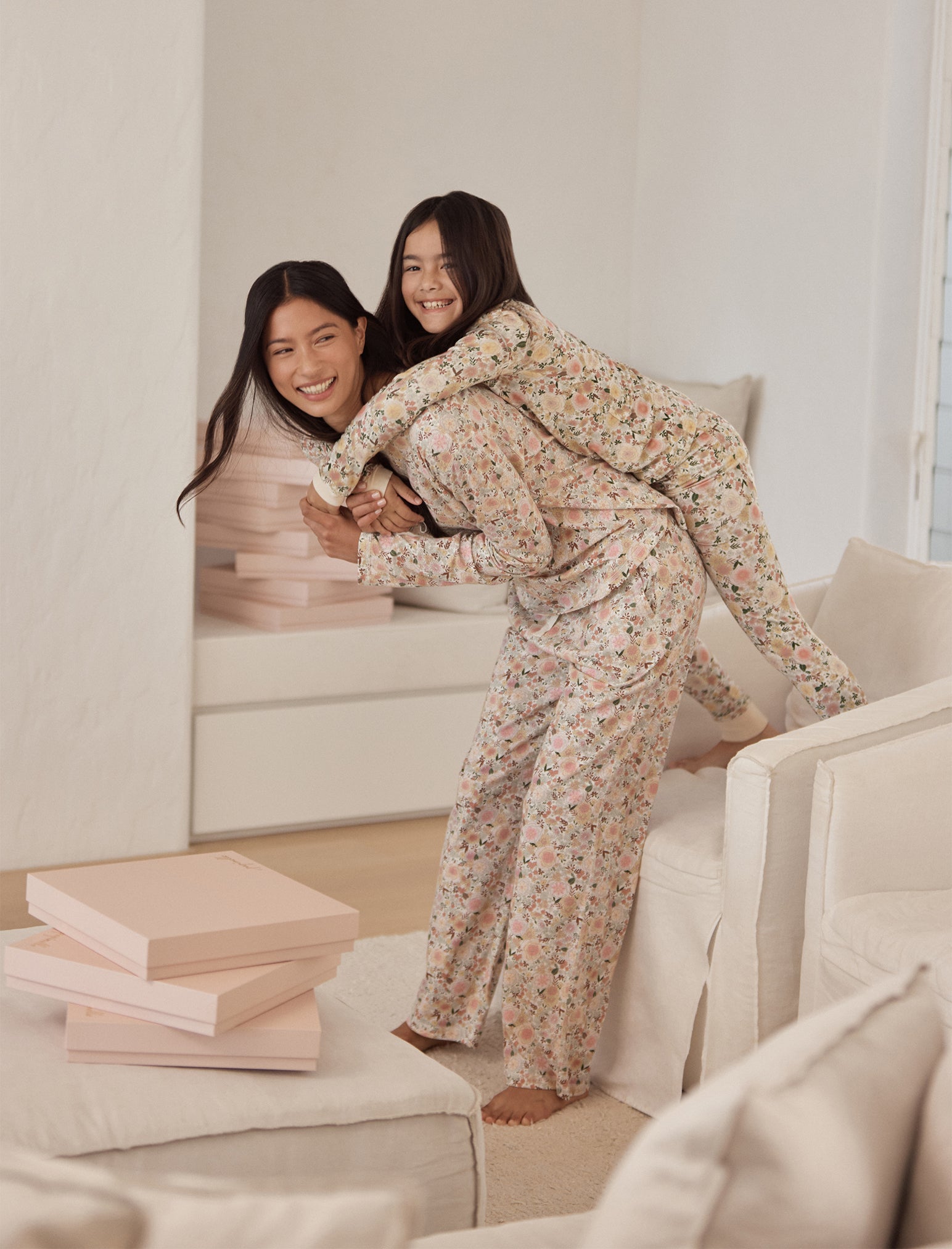 Meribel Organic Cotton Knit Long Sleeve Tee and Wide Leg Pant Set