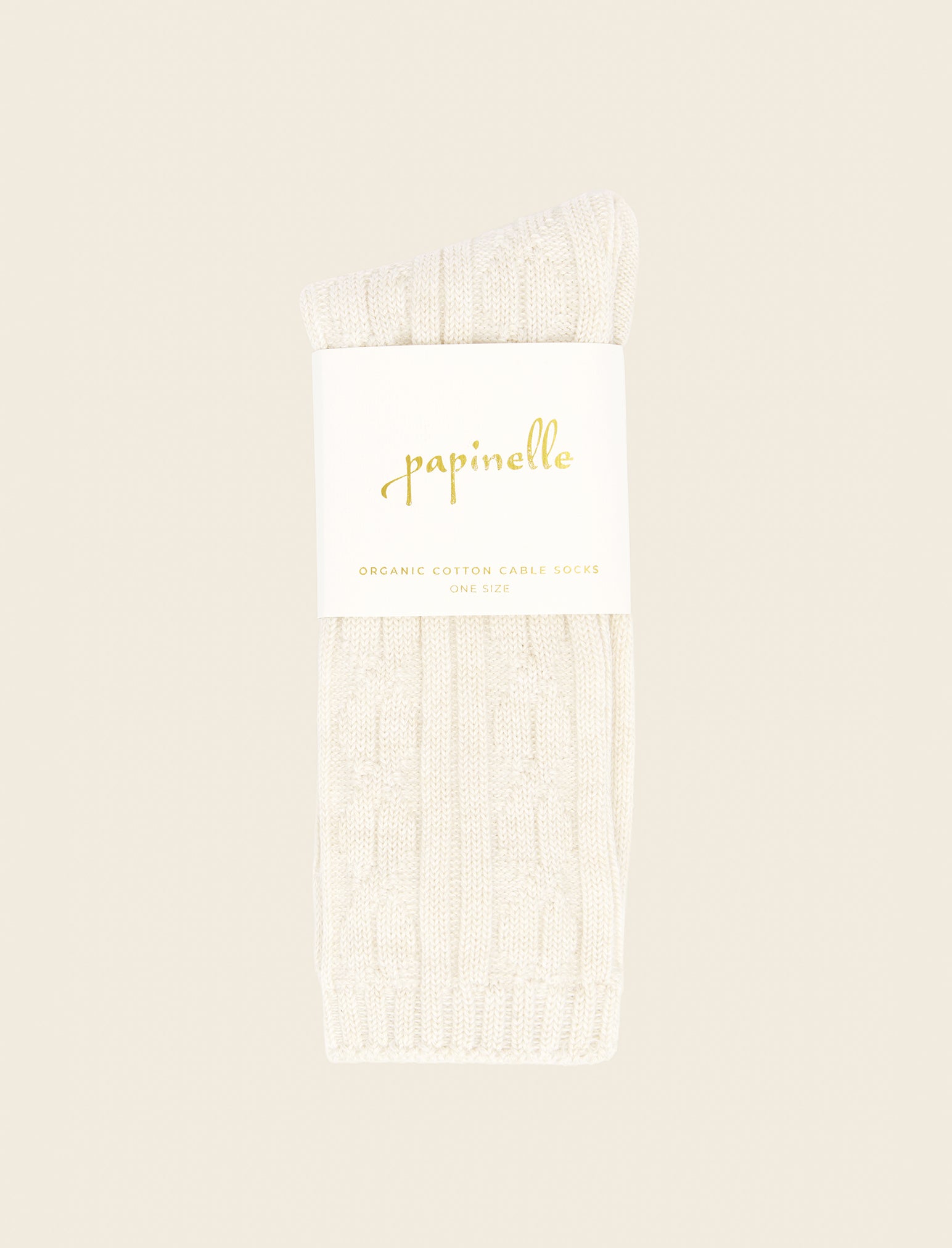 Cable Cotton Socks