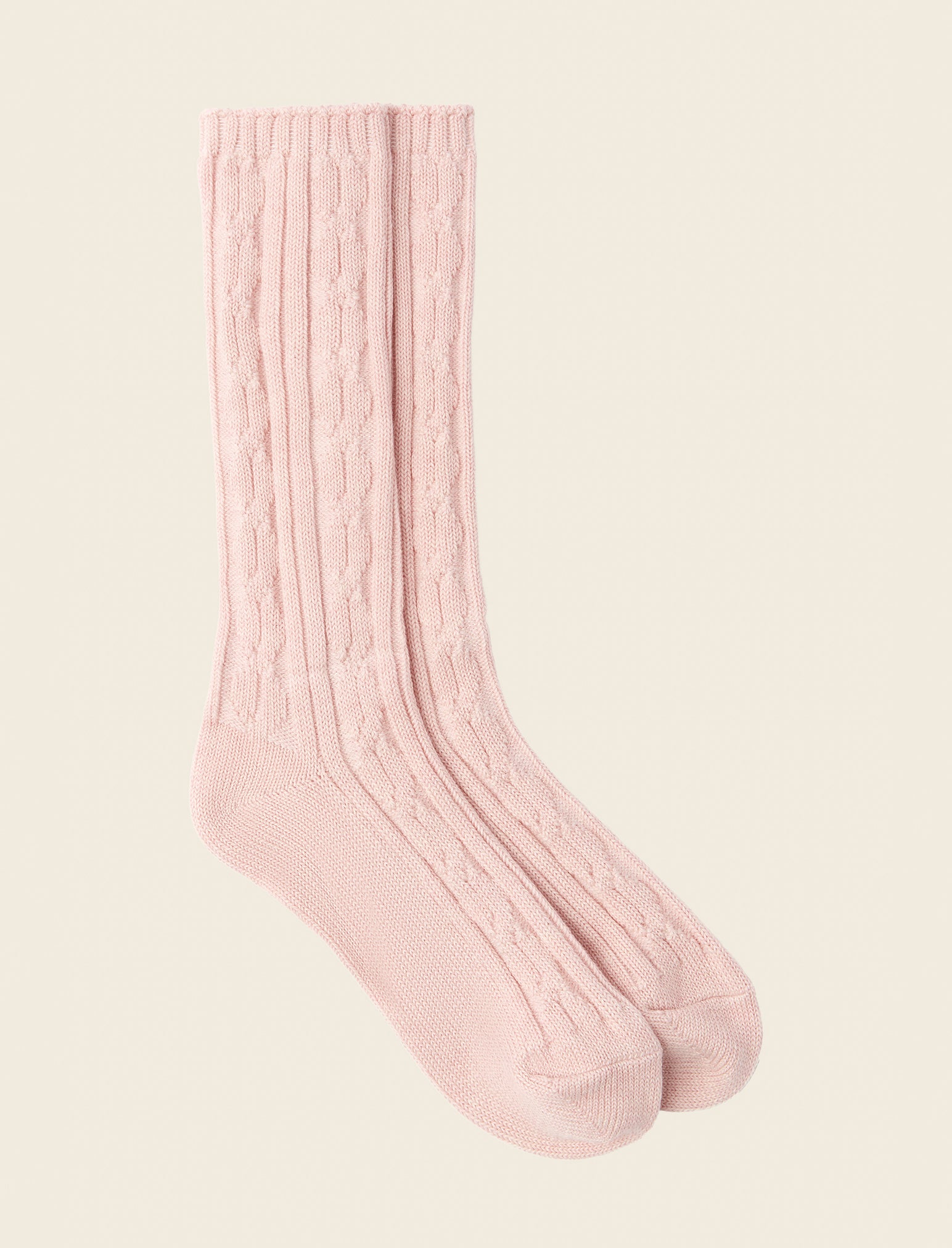 Cable Cotton Socks