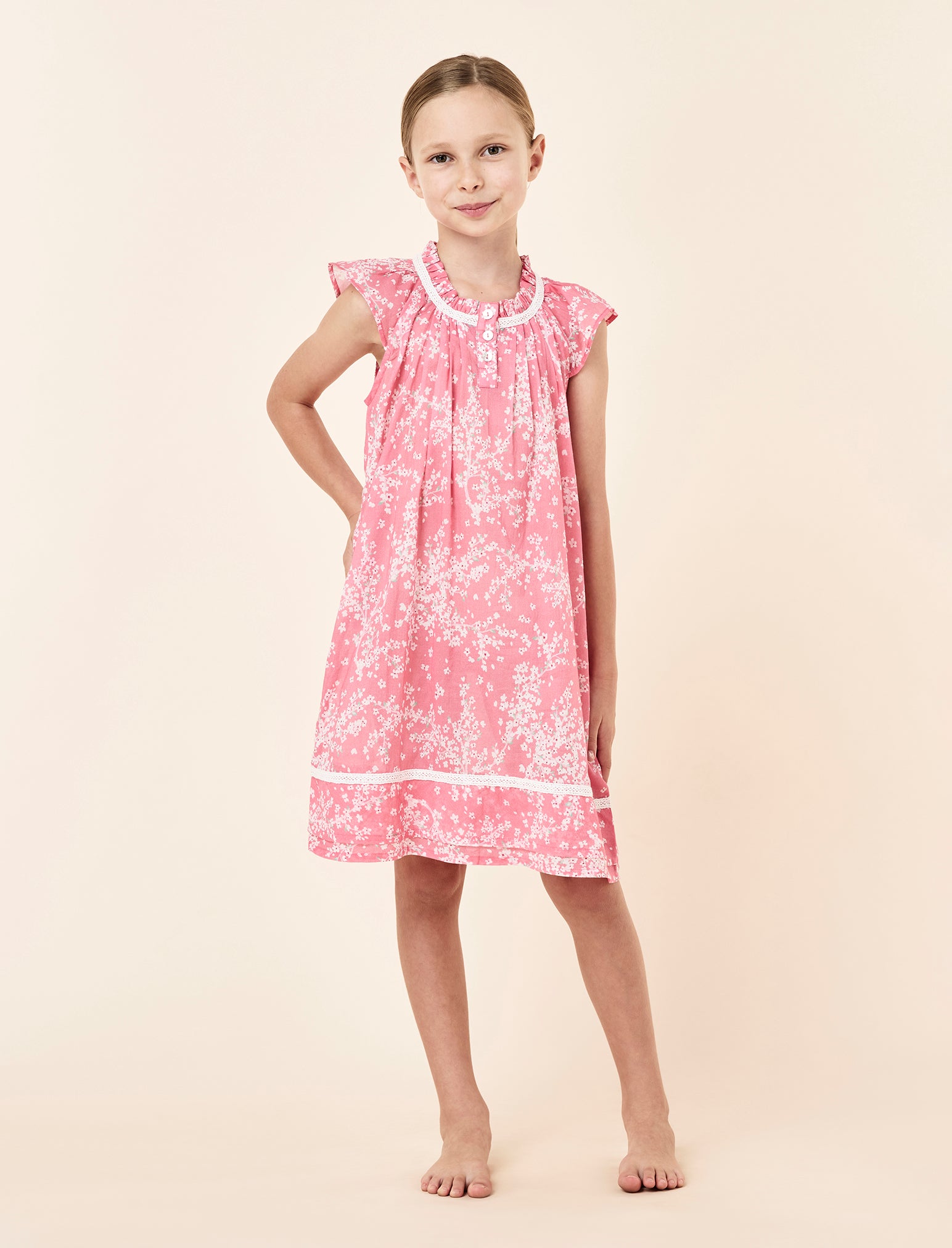 Girls Cheri Blossom Flutter Nightgown