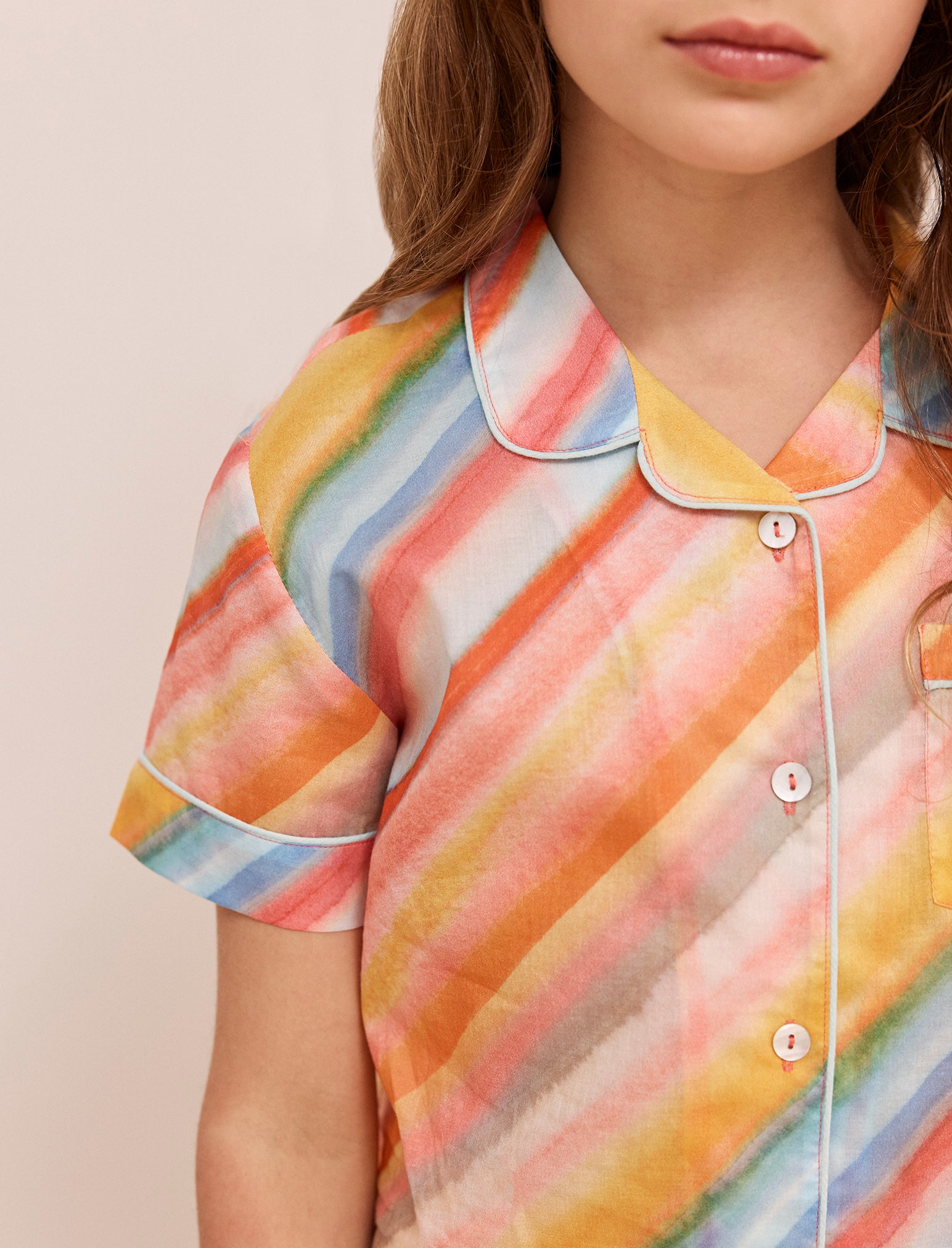 Kids Sophie Stripe Woven Boxer PJ Set