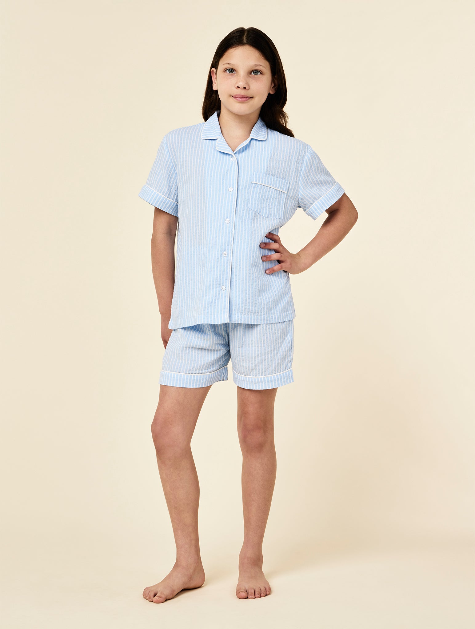 Kids Sabrina Stripe Boxer PJ Set