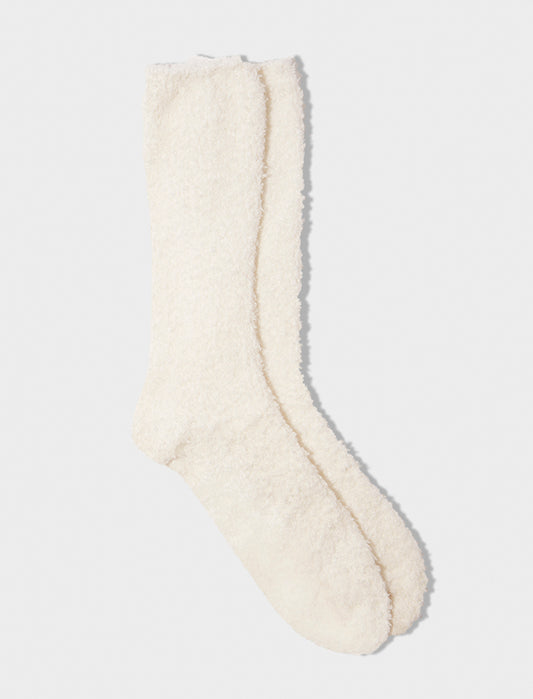 Cozy Bed Socks in Ecru