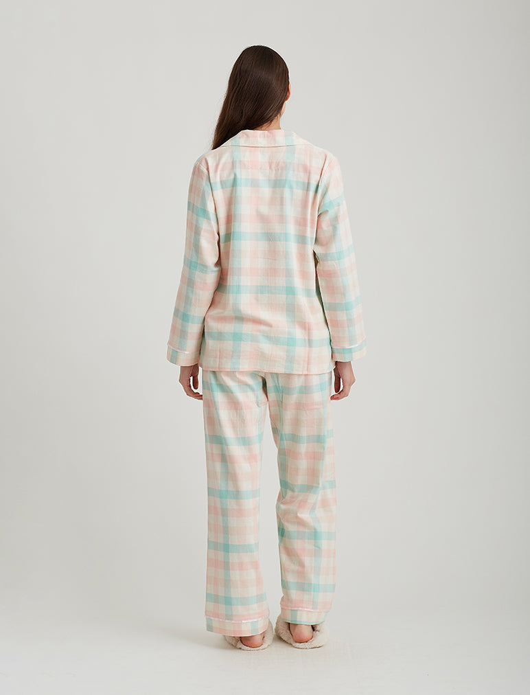 Organic Cotton Plaid Full Length PJ