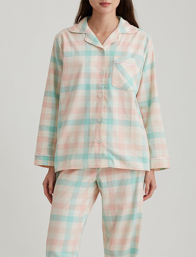Park Plaid Pajama Short Set, Sleepwear, Lounge