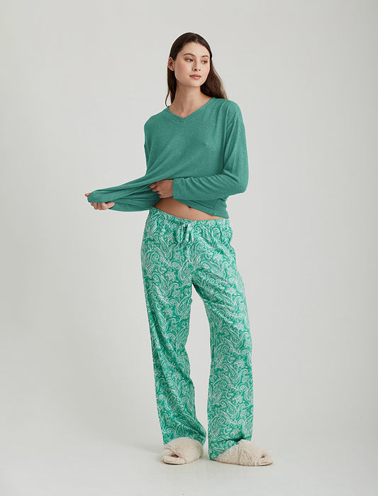 Sophia Cosy Pant and Feather Soft Top