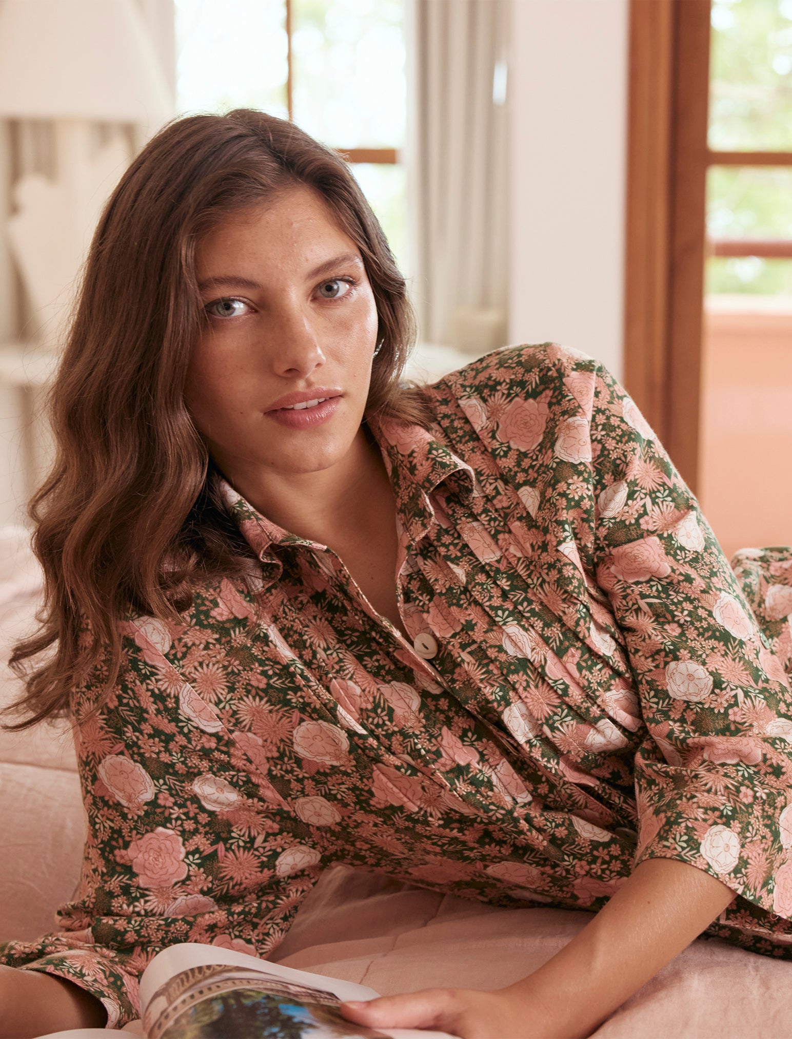 Meribel Soft Pleat Front Nightshirt