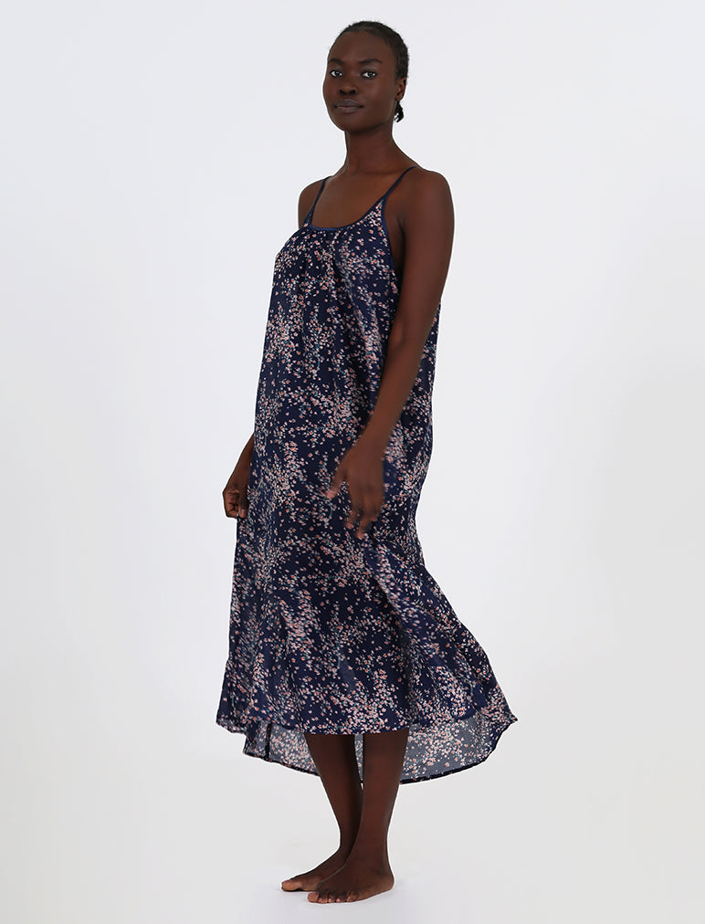 Cheri Blossom Strappy Maxi Nightgown