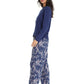 Cheri Blossom Pant and Organic Cotton LS Top in Navy