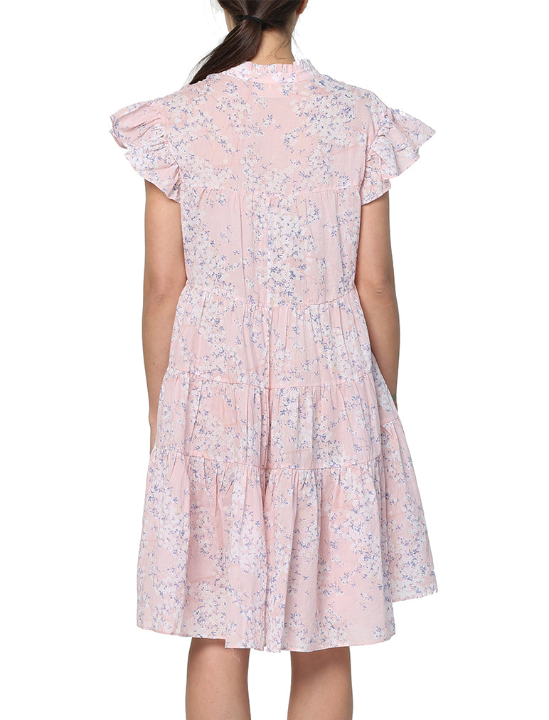 Cherry Blossom Pink Flutter Dress