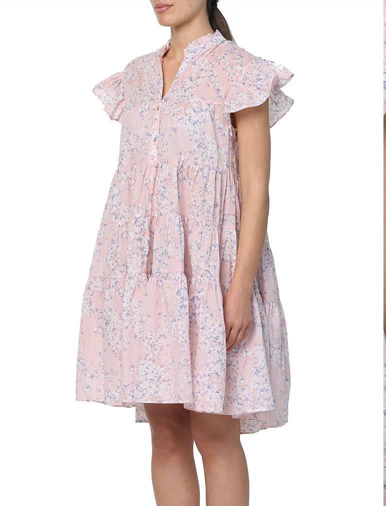 Cherry Blossom Pink Flutter Dress