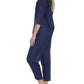 Classic Crop Pajama in Navy