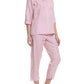 Classic Crop PJ in Pink