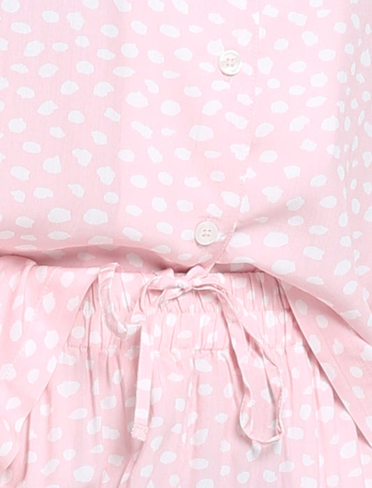 Comfy Spot Crop PJ in Pink