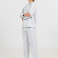 Cosy Quilted Crew Neck Long Sleeve Pullover