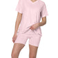 French Terry Bike Short and Tee in Dusty Pink