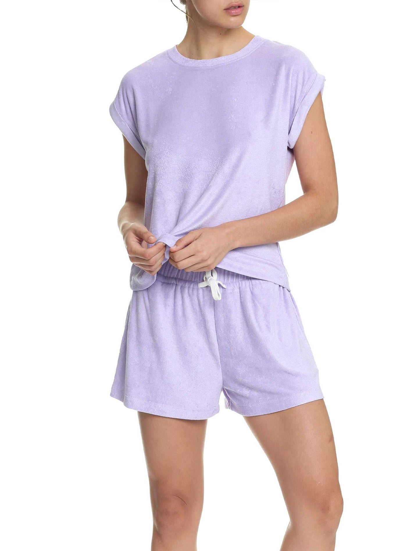 French Terry Boxer in Lilac