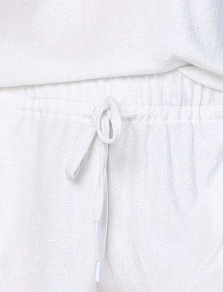 French Terry Boxer PJ in White