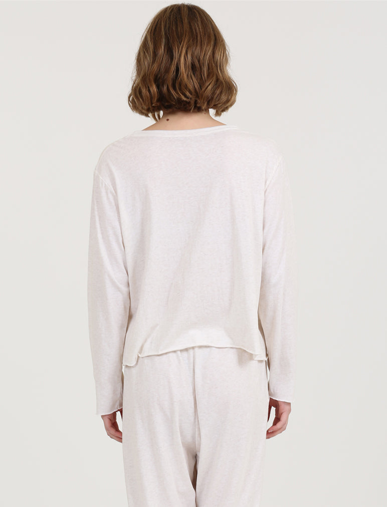 Jada Organic Cotton Boxy Long Sleeve Tee