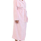 Long Plush Robe in Misty Pink