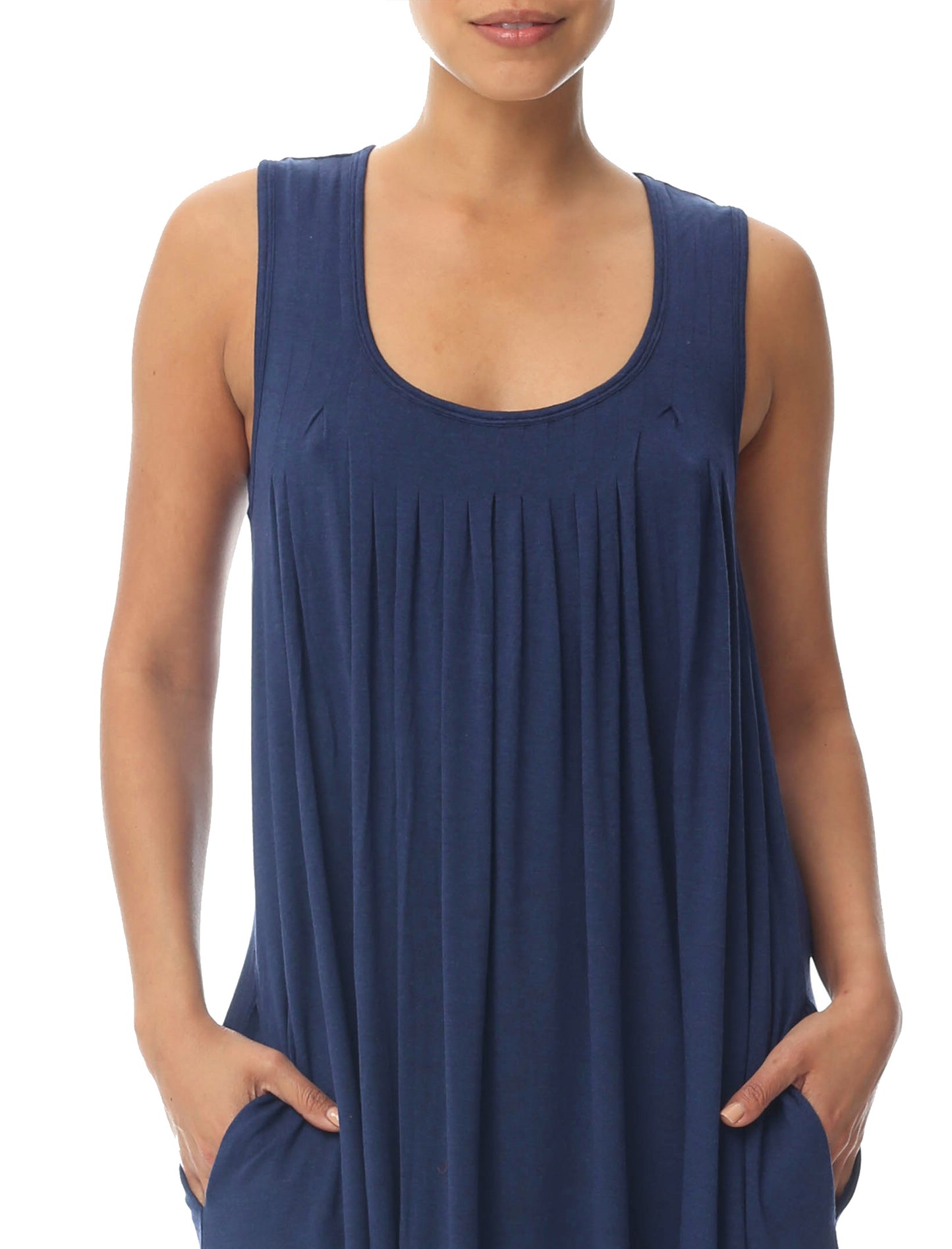 Kate Modal Soft Pleat Front Maxi Nightie