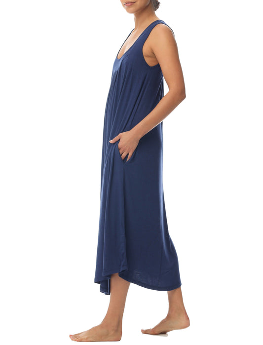 Kate Modal Soft Pleat Front Maxi Nightie