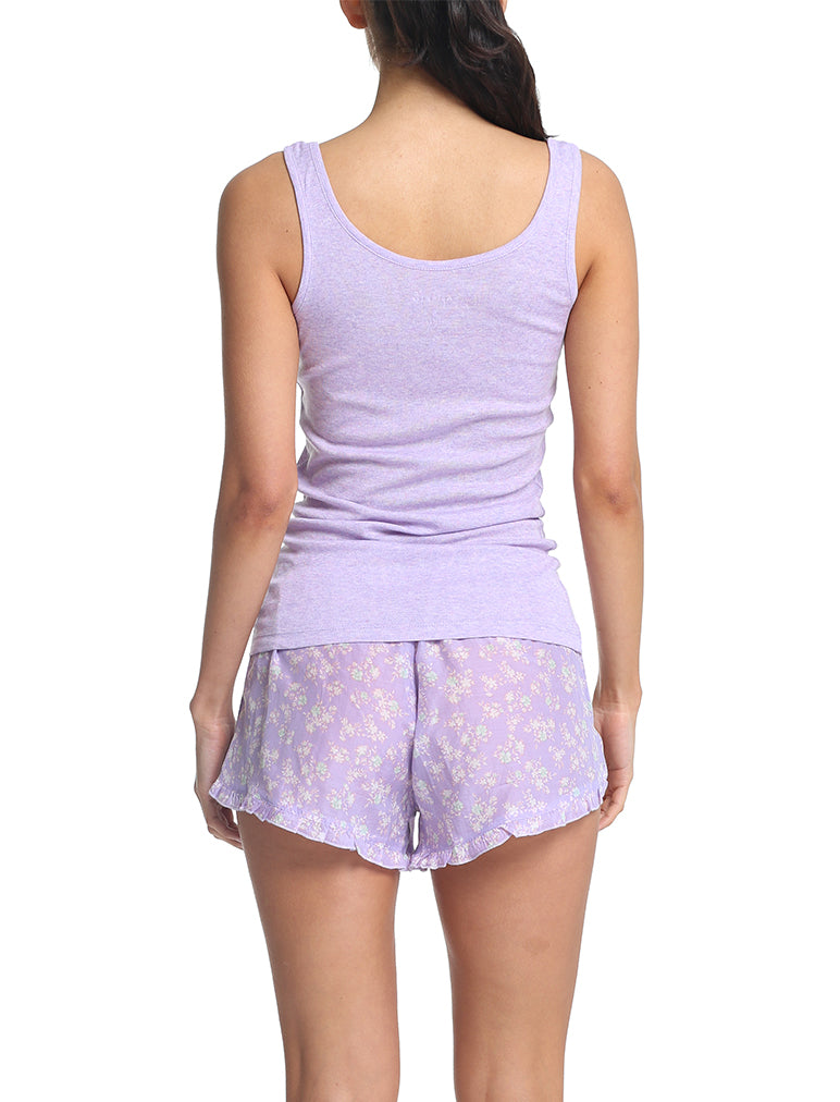 Potager Lilac Boxer and Singlet Set