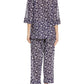 Potager Navy Cotton Crop Pajama