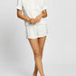 Silk Hearts Boxer PJ Set in Ivory