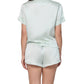 Washable Silk Hearts Boxer PJ in Sage