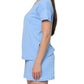 Organic Cotton Knit Tee in Cornflower Blue