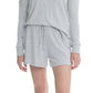 Soft Touch Rib Boxer in Grey Marl