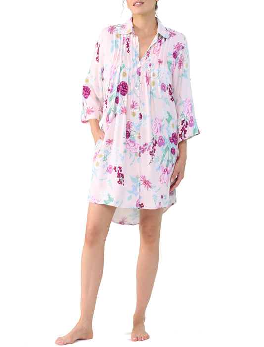 Violaine Pink Cozy Nightshirt