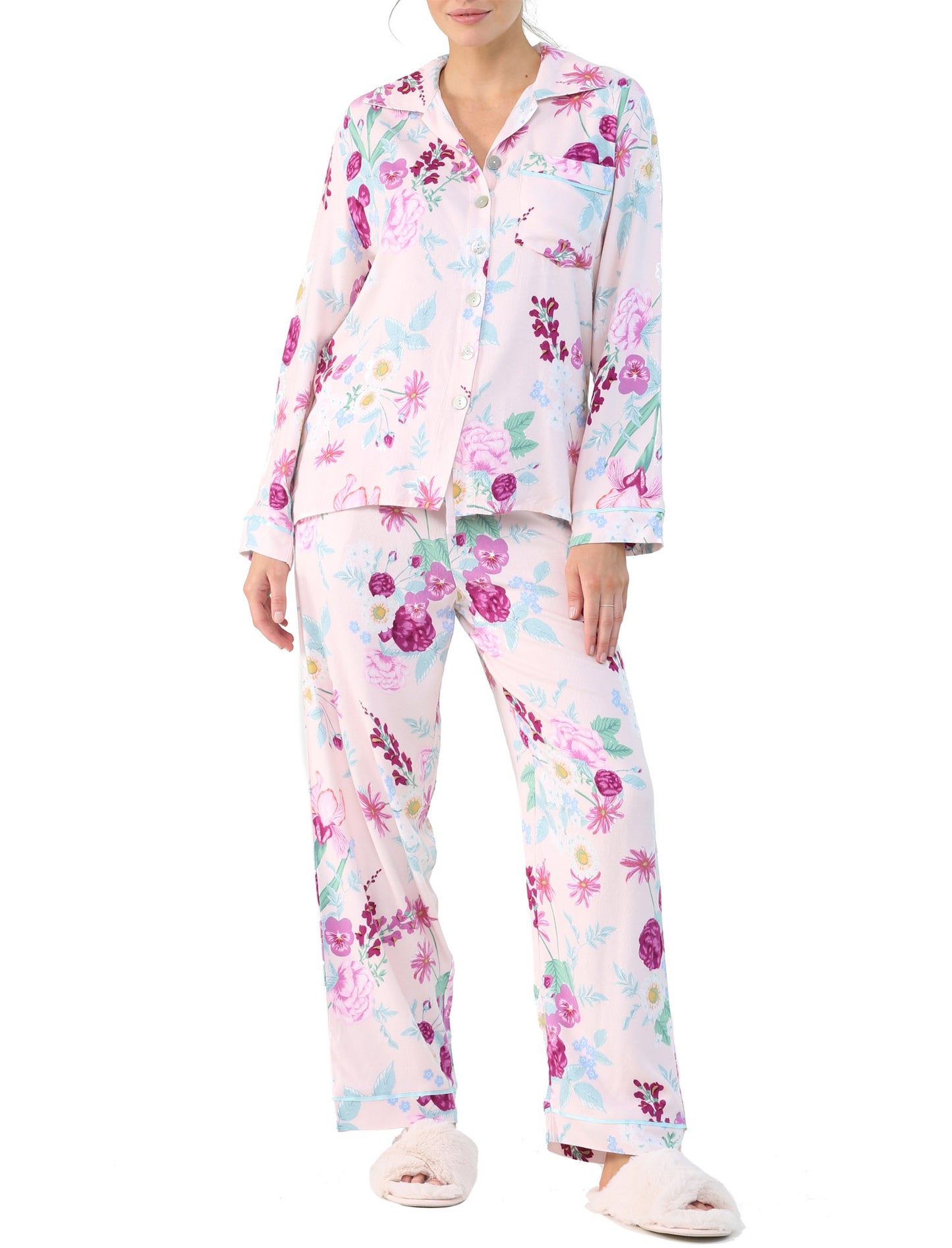 Violaine Pink Cozy Pajama Set
