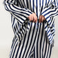Washable Silk Stripe PJ Shirt
