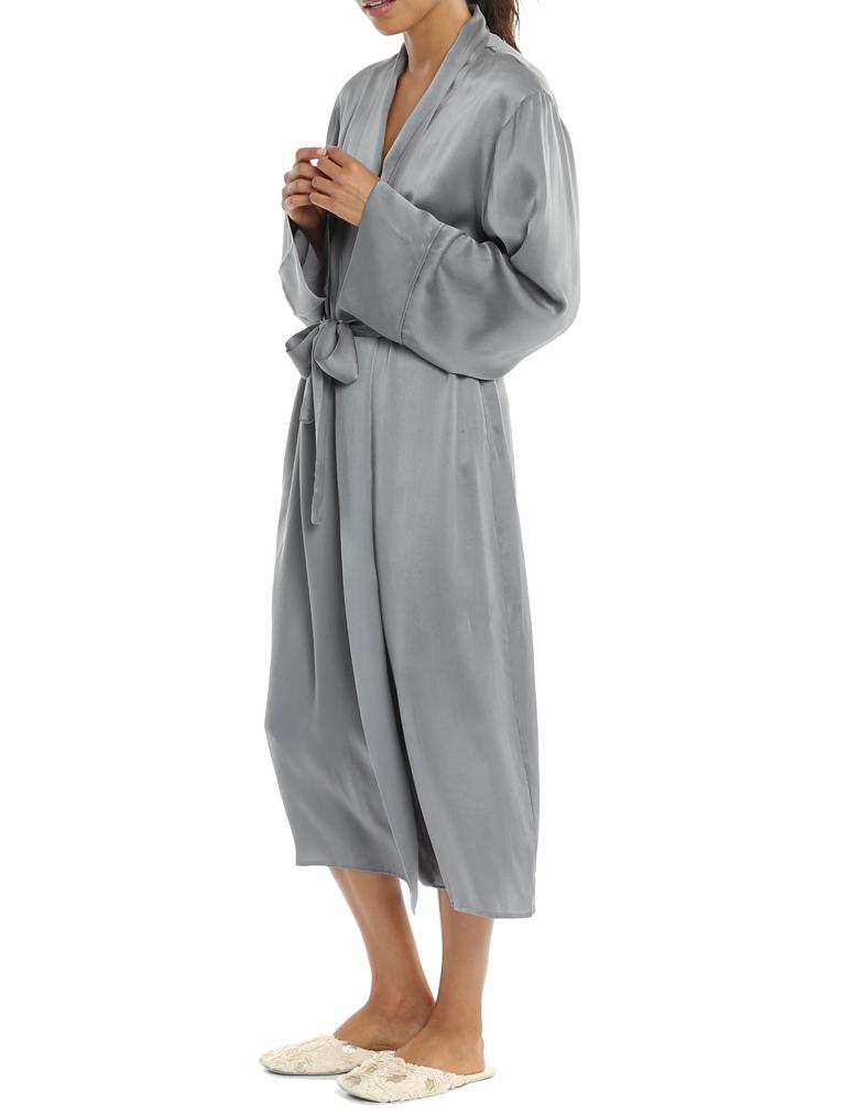 Audrey Silk Long Robe