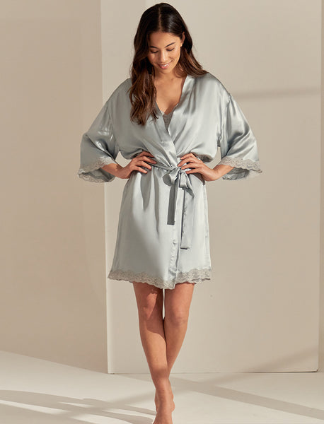 Camille Womens Purple Silk Dressing Gown Camille Lavender Comfort Long Skirt TN-153 Tracy Nicole Clothing Camille Womens Purple Silk Dressing Gown Camille Lavender Comfort Long Skirt TN-153 Tracy Nicole Clothing